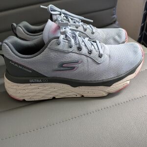 Skechers Women's Light Blue and Pink Shoes